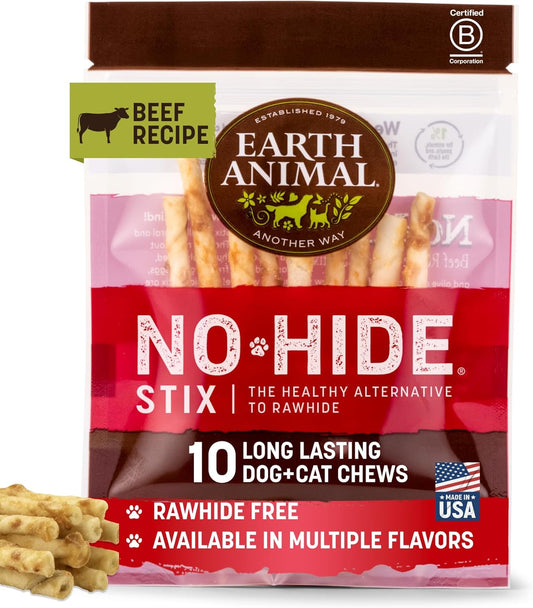 No-Hide Stix – Beef-Flavored, Rawhide-Free Chews