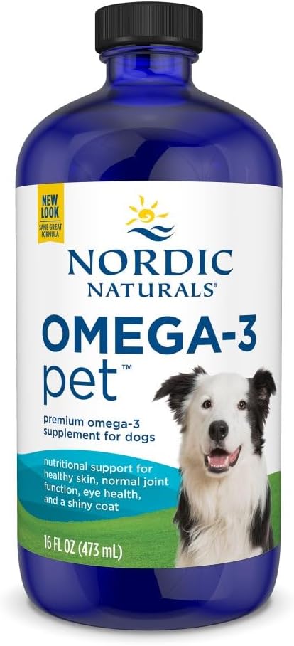 Omega-3 Pet Liquid – Pure Fish Oil for Large Dogs