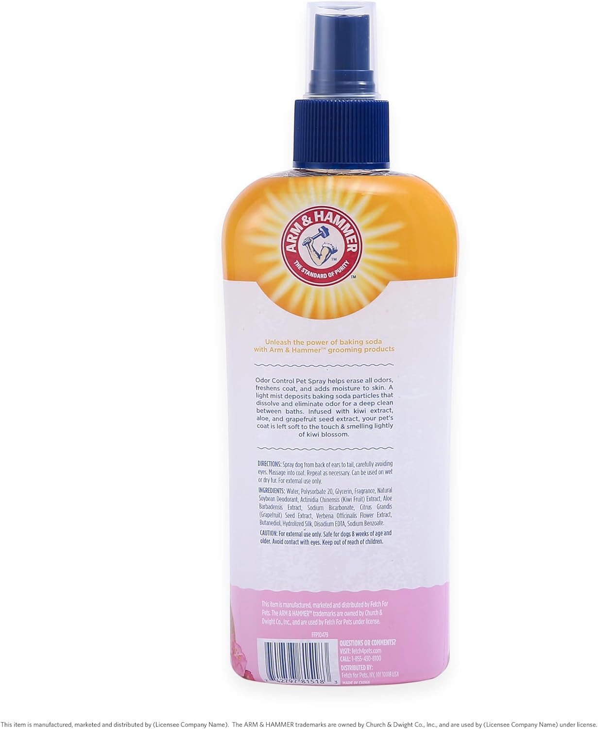 Super Deodorizing Doggy Dry Shampoo Spray – Fresh Kiwi Blossom