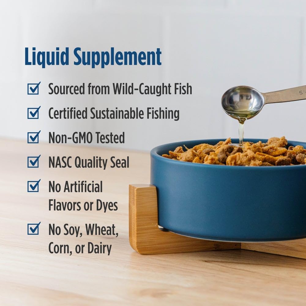 Omega-3 Pet Liquid – Pure Fish Oil for Large Dogs