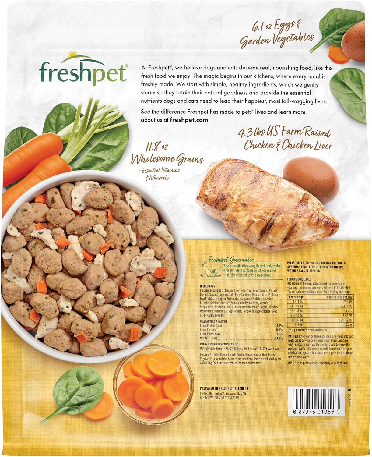 Roasted Meals – Fresh Chicken, Carrots & Spinach